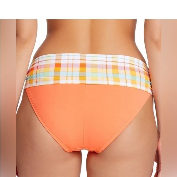 BLEU BY ROD BEATTIE Hip To Be Square Sarong Hipster Bikini Bottoms  New 12 coral - Picture 3 of 7